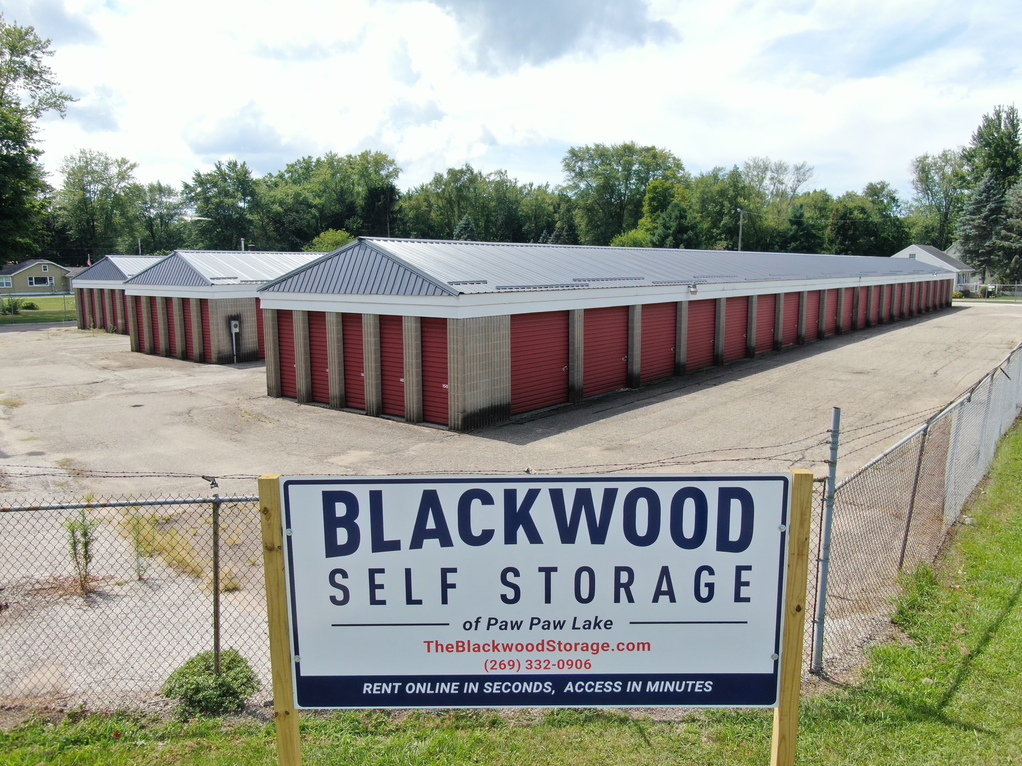 Self storage in Watervliet Michigan, right off of Paw Paw Lake